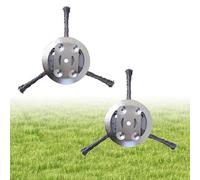 XFSRG Decespugliatore Testa in Acciaio Inossidabile a 6 Lame Spazzola per Decespugliatore con 5 Fori InterniDiametro 150mm Accessori per Decespugliatore Ideali per Giardinaggio (Argento,3 Coltelli)
