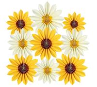 XFSRG Decorazioni Compleanno Ghirlanda Fiori di Carta Colorati Decorazioni Giardino per Feste e Eventi Speciali (Giallo)