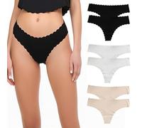 XFSRG Donna Senza Cuciture 6 Pezzi Elasticizzata Mutande Invisibili Intimo Perizoma Mutande in Microfibra Brasiliana Vita Media Mutandine Bikini