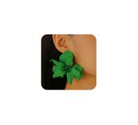 XFSRG Eleganti Orecchini Donna Orecchini Fiore Grandi Orecchino in Lega di Alta Qualità Gioielli Versatili per l’Uso Quotidiano e le Occasioni Speciali (Verde)
