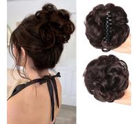 XFSRG Extension Capelli Design Disordinato e Vaporoso Parrucca Rotonda in Bocciolo Filo ad Alta Temperatura Adatto per Viaggi e Cene di Lavoro