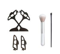 XFSRG Eyetour 6 Pezzi Applicatore Ombretto Stencil Occhi Riutilizzabile con Pennelli per Trucco Perfetto per Principianti Stencil Eyeliner Rapido per Donne e Ragazze