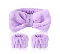 XFSRG Fascia per Capelli da Donna 1 Fascia Capelli Donna 2 Pezzi di Polsini per il Lavaggio Del Viso Accessori per Capelli per la cura Della Pelle il Lavaggio e la Doccia