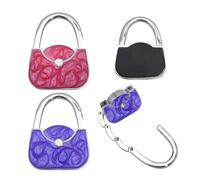 XFSRG Gancio Borsa da Tavolo - Porta Borsa da Tavolo Portatile con Design Elegante Accessorio Pratico per Ufficio Ristorante e Casa Idea Regalo Creativa per Donne (A)