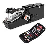 XFSRG Infila Ago a Mano Portatile Infila Aghi Macchina da Cucire Manuale con Kit Cucito Completo Strumento per Cucire Facile da Usare per Casa Viaggio Riparazioni Rapide (Nero)