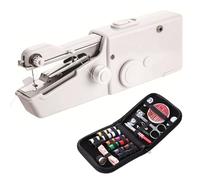 XFSRG Infila Ago a Mano Portatile Infila Aghi Macchina da Cucire Manuale con Kit Cucito Completo Strumento per Cucire Facile da Usare per Casa Viaggio Riparazioni Rapide (Bianco)