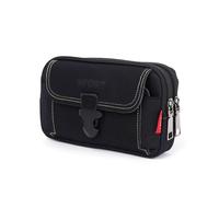 XFSRG Marsupio Tattico Uomo Pratico Escursioni Borsa da Waist Bag Versatile Ciclismo Borsello da Cintura Zaino Frontale per Sport All'Aperto Arrampicata in Montagna (Nero)