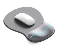 XFSRG Mouse Ergonomico Tappetino Gaming con Poggiapolsi Tappetino per Mouse in Gel Comfort e Supporto per Polso Ideale per Ufficio e Casa (Grigio)