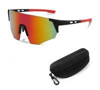 XFSRG Occhiali Ciclismo Uomo Donna Occhiali Veloci Running Sole Sportivi UV400 per Ciclismo Motociclismo Corsa Sci Alpinismo Pesca(Viola)