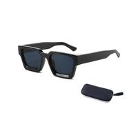 XFSRG Occhiali da Sole Polarizzati Unisex UV Retro Alla Moda per Uomo e Donna Protezione Elevata per Guida Spiaggia Pesca e Viaggio(Nero)