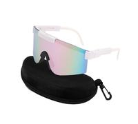 XFSRG Occhiali Da Sole Sportivi Polarizzati Occhiali Da Sole Ciclismo Sportivi Outdoor Colorati Con Lenti A Specchio Uv400 Per Bici Corsa E Alpinismo