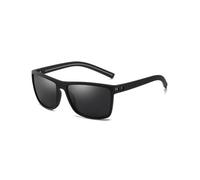XFSRG Occhiali Da Sole Uomo Polarizzati Specchiati Moda Design Moderno Per Attività All'Aperto E Uso Quotidiano (Nero)