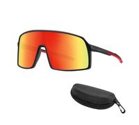 XFSRG Occhiali Veloci Polarizzati Occhiali Ciclismo per Uomo Donna con Custodia Occhiali da Sole Sportivi UV400 per Running Sci Bici e Attività Outdoor