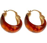 XFSRG Orecchini a Cerchio Donna in Resina e Oro Eleganti Orecchini per Donna Accessorio di Moda per Ogni Occasione