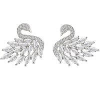 XFSRG Orecchini Donna Cigno Cristallo Brillante Gioielli Eleganti per Occasioni Speciali Orecchini di Moda per Donne