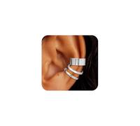 XFSRG Orecchini Donna Eleganti Ear Cuff Oro con Design Moderno per Ogni Occasione (Argento)