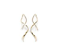 XFSRG Orecchini Donna Eleganti in Argento Sterling 925 con Design Moderno a Spirale per Occasioni Speciali (Oro)