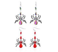 XFSRG Orecchini Donna Halloween Ragno Pipistrello Design Unico Gioielli Moda per Feste e Occasioni Speciali (A)