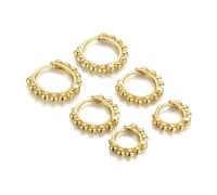 XFSRG Orecchini Donna in Oro Placcato Set di 6 Orecchini Cerchio Eleganti Gioielli Donna di Moda per Ogni Occasione