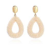 XFSRG Orecchini Donna Intreccio di Cristalli Orecchini Design Traforato a Goccia Gioielli Creativi di Ispirazione Bohémien Regalo di Compleanno