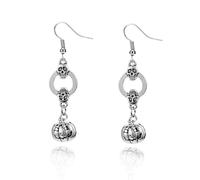 XFSRG Orecchini Halloween Donna Vintage Gothic Pendenti con Motivi Classici di Halloween Gioielli per Festa in Costume e Uso Quotidiano (Argento-3)