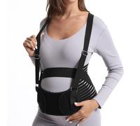 XFSRG Pancera Gravidanza Cintura Fascia Sostegno Pancia e Schiena Alleviare il Dolore Leggera e Traspirante per Donne Incinte (Nero, XXL)