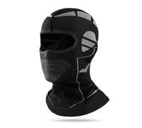 XFSRG Passamontagna Uomo Nero Design Ergonomico Cuffia Sottocasco Moto Traspirante Accessori Moto Integrale per Sport Invernali (IT, Alpha JASPO, Taglia Unica, Nero)