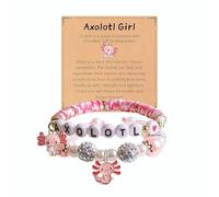 XFSRG Perline Bracciali Donna con Ciondolo a Forma di Tritone Bracciale con Perline con Iniziali Braccialetti dell'Amicizia Braccialetti Elastici Affascinante Regalo per Ragazze