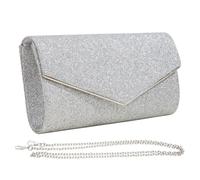XFSRG Pochette Clutch Donna Elegante Glitter Borsetta Tracolla Piccola Borsa Sposa con Catena Staccabile per Ballo di Fine Anno Matrimonio