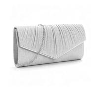 XFSRG Pochette Donna Clutch a Busta con Pieghe V Borsetta da Sera Donna
