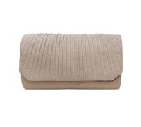 XFSRG Pochette Donna Elegante Argento Con Catena Rimovibile Borsa Clutch Brillante Per Serate e Occasioni Speciali (Oro)