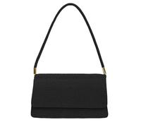 XFSRG Pochette Donna Elegante Borsa Ragazza Tessuto Brillante per Feste e Serate (Nero)