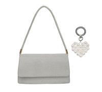 XFSRG Pochette Donna Elegante Nero con Paillettes Brillanti Borsa a Tracolla per Serate Feste e Eventi Speciali Borsetta Donna di Lusso con Design Moderno e Spazioso Interno