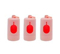 XFSRG Porta Sacchetti Cane Cacca Rosa Compatto e Elegante Dispenser Sacchetti per Escrementi con Clip per Passeggiate(Rosa)