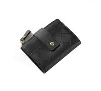XFSRG Portafoglio Donna Piccolo Pelle Portafoglio Portamonete con Cerniera Cute con Cerniera con Tanti Scomparti Porta Carte Credito Sottile Portatessere per Donna Ragazza(Nero)