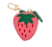 XFSRG Portamonete Donna Piccolo Carino a Forma di Frutta Mini Pochette da Borsa con Clip in Metallo Portafoglio Ragazza Elegante e Colorato (Rosa, fragola)