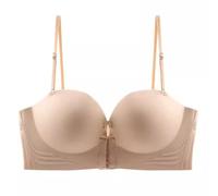 XFSRG Reggiseno a Fascia Invisibile Donna Top Senza Cuciture con Spalline Staccabili, Sostegno Antiscivolo, Tessuto Morbido Traspirante, Perfetto per Abiti Eleganti e Occasioni Speciali