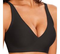 XFSRG Reggiseno Senza Ferretto in Cotone Bielastico Bralette Comoda Senza Cuciture con Supporto Completo per Quotidiana e Intimo Donna(S)