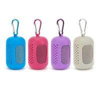 XFSRG Set 4 Asciugamani Rinfrescanti Contenitore Portatile Tessuto Traspirante, Assorbente Fresco per Palestra, Escursioni, Corsa e Caldo Estivo