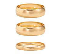 XFSRG Set da 3 Bracciale Largo Donna Bracciale Oversize Minimalista Statement Gioiello Moda per Quotidiano e Party (Oro)