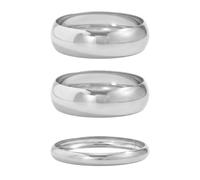 XFSRG Set da 3 Bracciale Largo Donna Bracciale Oversize Minimalista Statement Gioiello Moda per Quotidiano e Party (Argento)