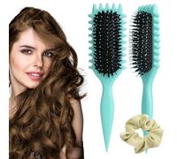 XFSRG Set Spazzola Rettangolare Districante Professionale Pettine Massaggio Capelli Scrunchie Elastico Acconciatura Styling Quotidiano