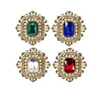 XFSRG Spilla Retrò da Donna Vittoriano Scava Fiori con Perle e Cristalli Elegante Accessori Gioielli per Matrimonio Feste Regalo Raffinata per Lei