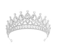 XFSRG Strass Scintillanti Tiara Donna Eleganza e Lusso Corona Principessa Adatto per Feste Compleanni Banchetti