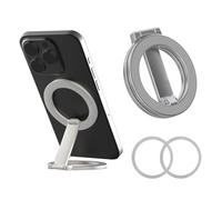 XFSRG Supporto ad Anello Magnetico Bifacciale Piegatura a Z Regolazione Multi Angolo Supporto Cellulare per Cucina Fitness Navigazione in Auto