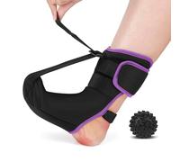 XFSRG Supporto per Fascite Plantare con Pallina Massaggiante Solette Ortopediche per Piedi Supporto per Arco Plantare (Nero-Viola, S)