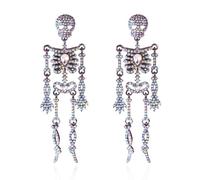 XFSRG Teschi Orecchini Halloween Donna Strass Scintillanti Orecchini Accessori Vintage Personalizzati per Halloween Feste Sfrenate Street Style