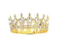 XFSRG Tiara Donna Strass Scintillanti Corona Cristalli Elegante Gioielli da Sposa Palcoscenico Festa Accessori da Sposa