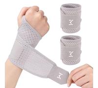 XFSRG Tutore Polso Traspirante Leggero Compressione Regolabile per Tendinite Polso e Tunnel Carpale Supporto Polso per Sport e Uso Quotidiano (Grigio)