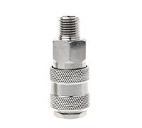 XFUYI 1 pz Euro Air Line Tubo Connettore Raccordo Femmina a Sgancio Rapido 1/4 di Pollice Maschio in Metallo